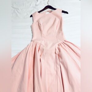 House of CB CINDY Ballerina Pink Twill Midi Sundress size M cup A-C NWOT